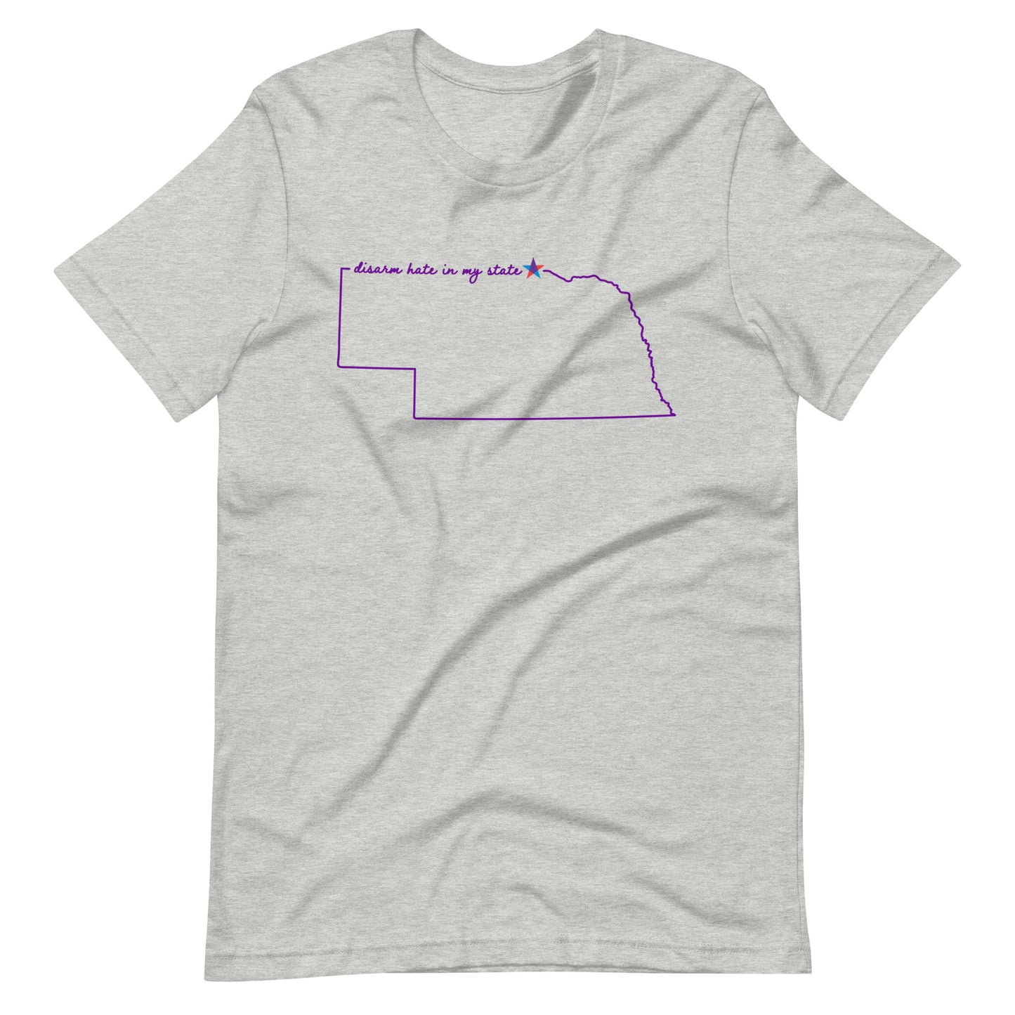 Disarm Hate in My State: Nebraska Unisex Tee