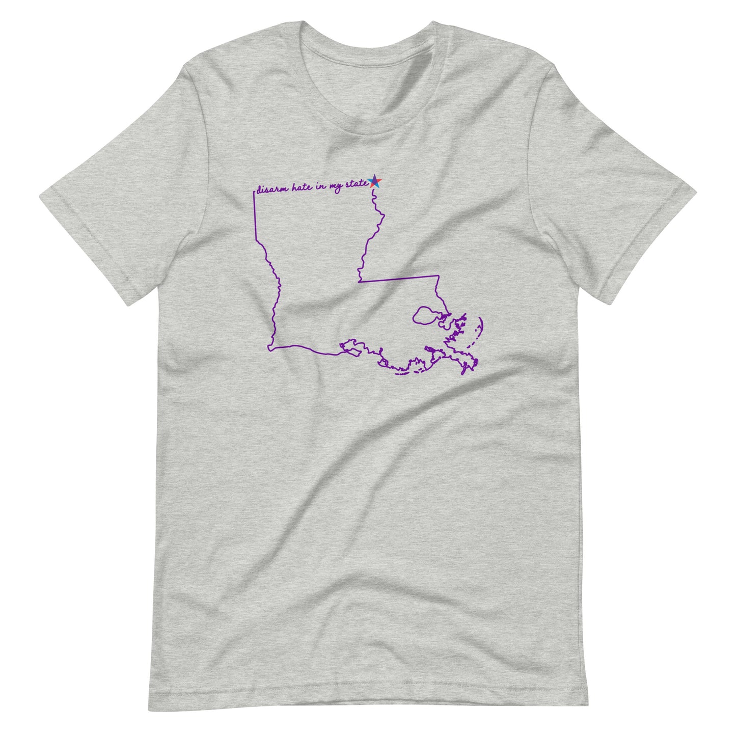 Disarm Hate in My State: Louisiana Unisex Tee