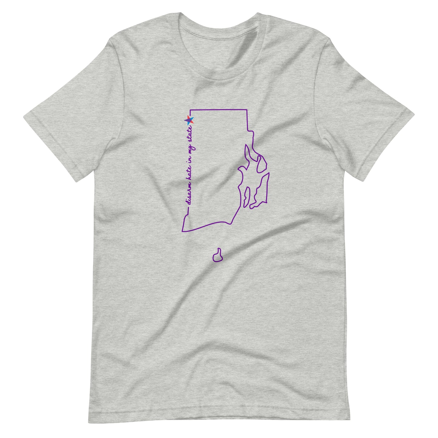 Disarm Hate in My State: Rhode Island Unisex Tee