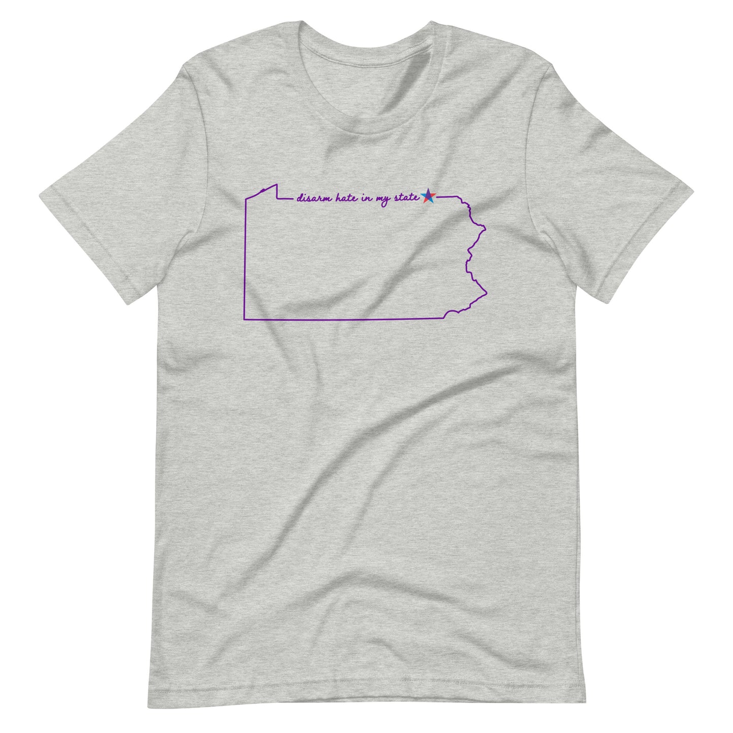 Disarm Hate in My State: Pennsylvania Unisex Tee