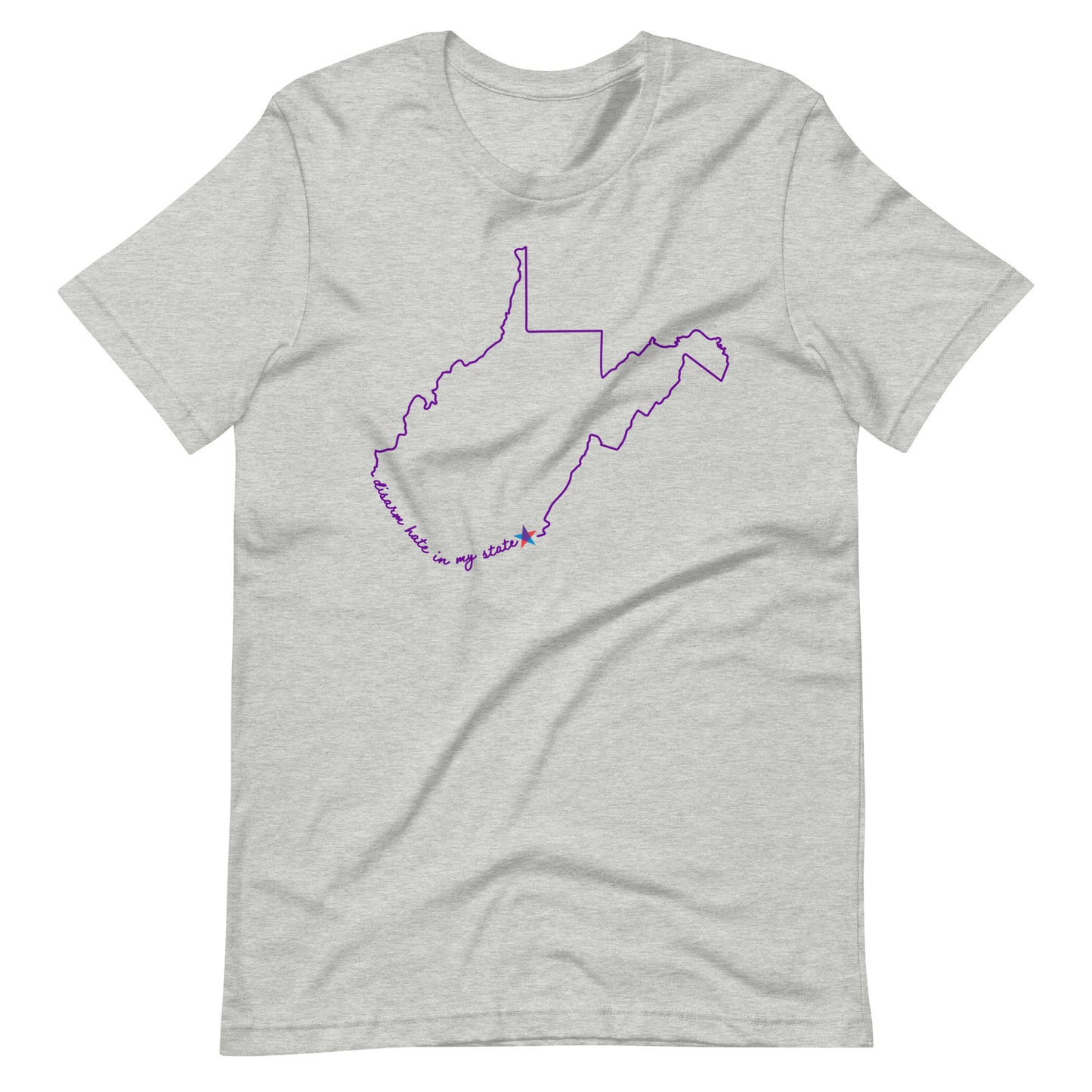 Disarm Hate in My State: West Virginia Unisex Tee
