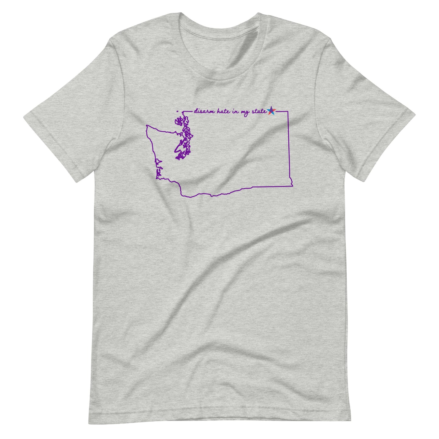 Disarm Hate in My State: Washington Unisex Tee