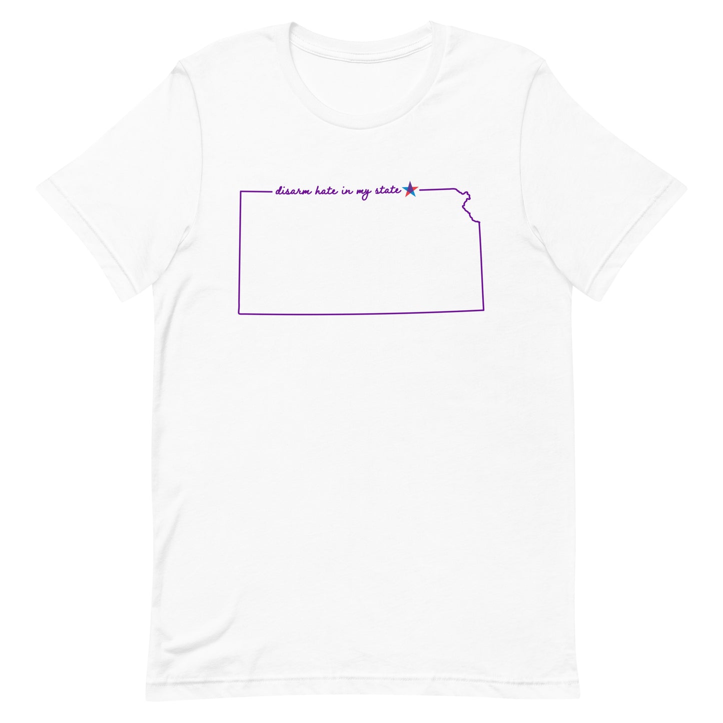 Disarm Hate in My State: Kansas Unisex Tee
