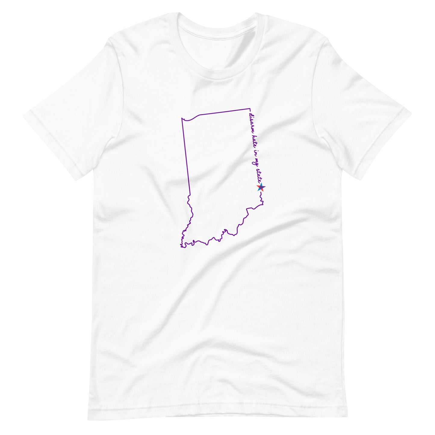 Disarm Hate in My State: Indiana Unisex Tee