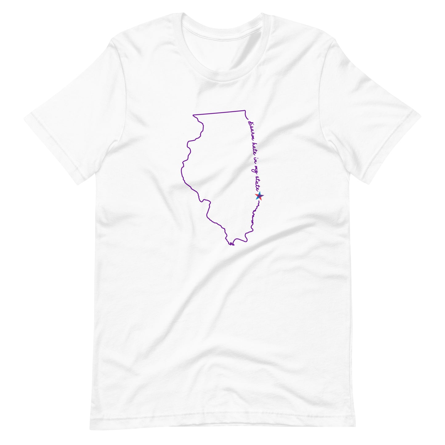 Disarm Hate in My State: Illinois Unisex Tee