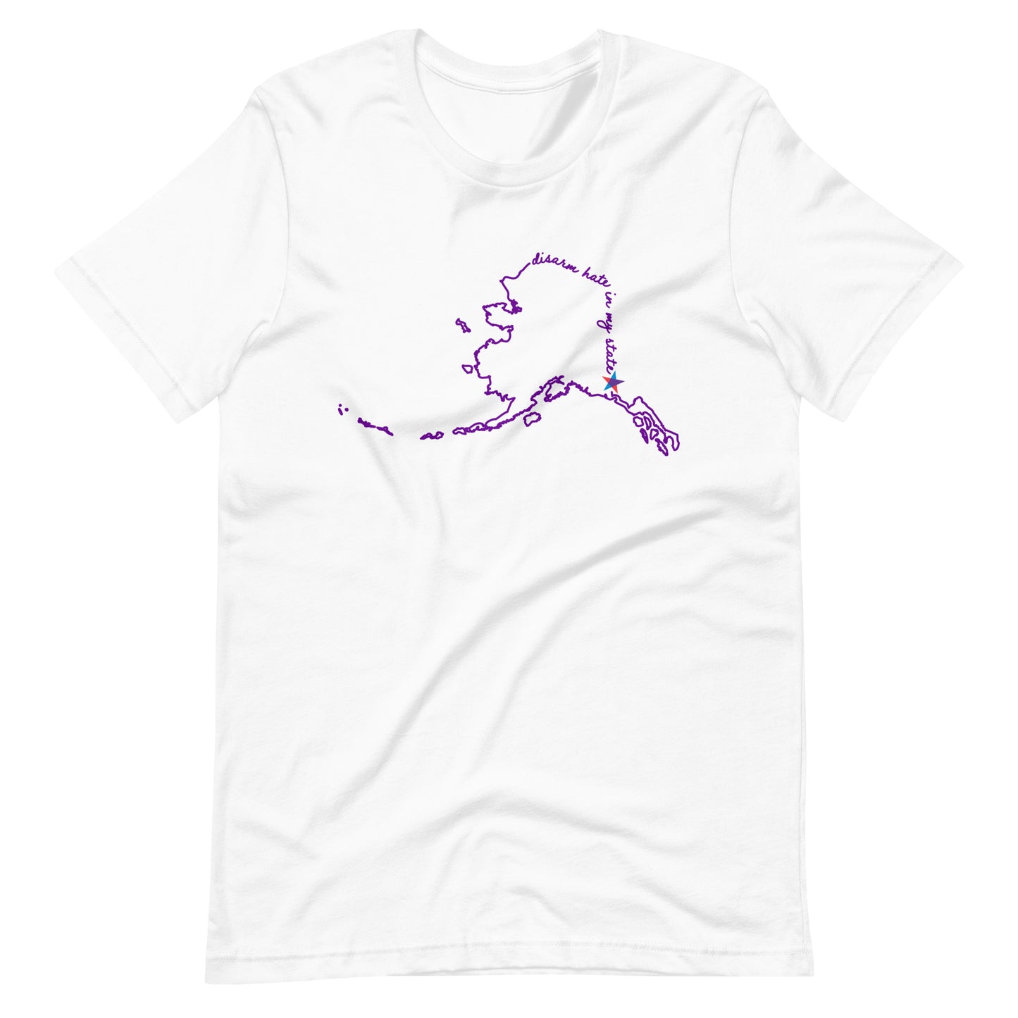 Disarm Hate in My State: Alaska Unisex Tee