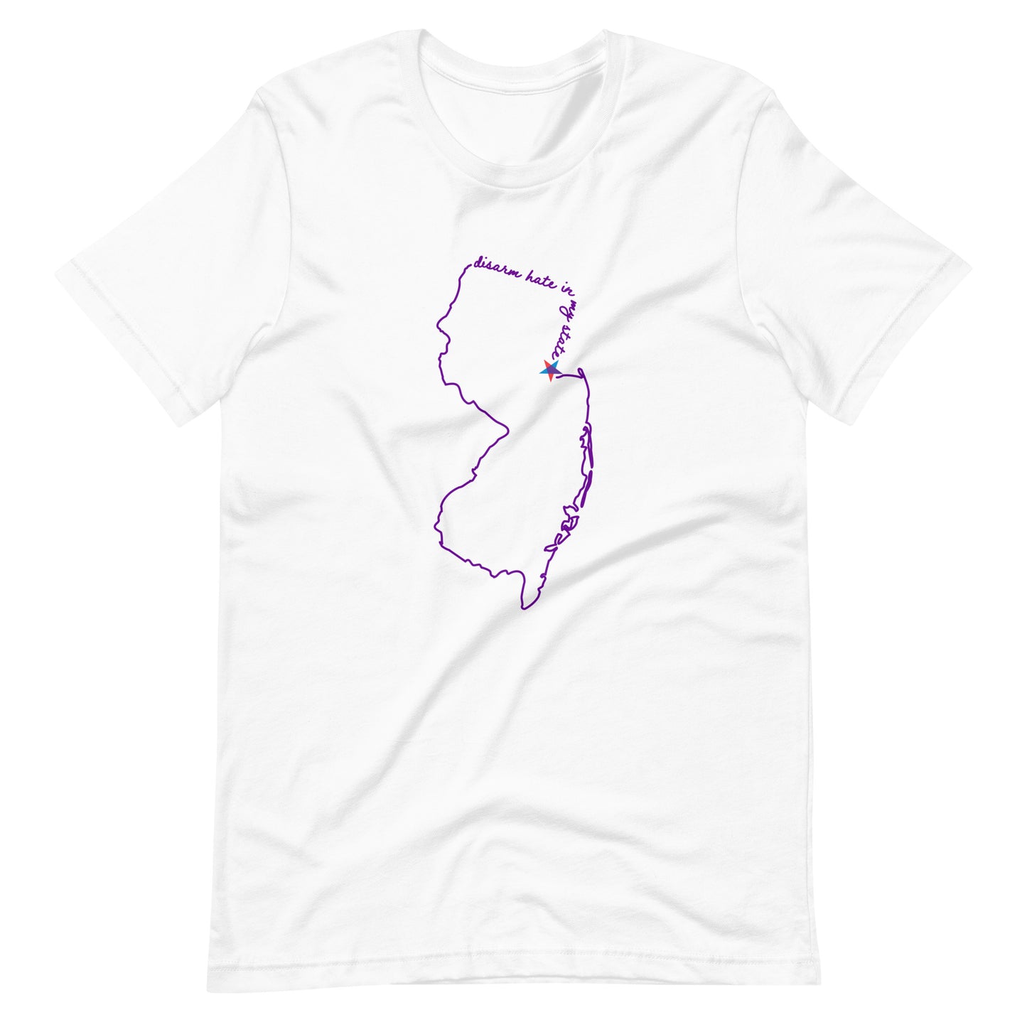 Disarm Hate in My State: New Jersey Unisex Tee