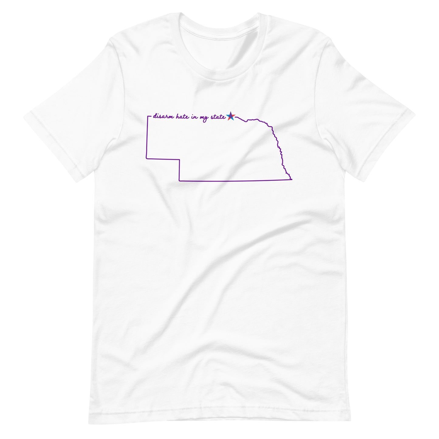 Disarm Hate in My State: Nebraska Unisex Tee