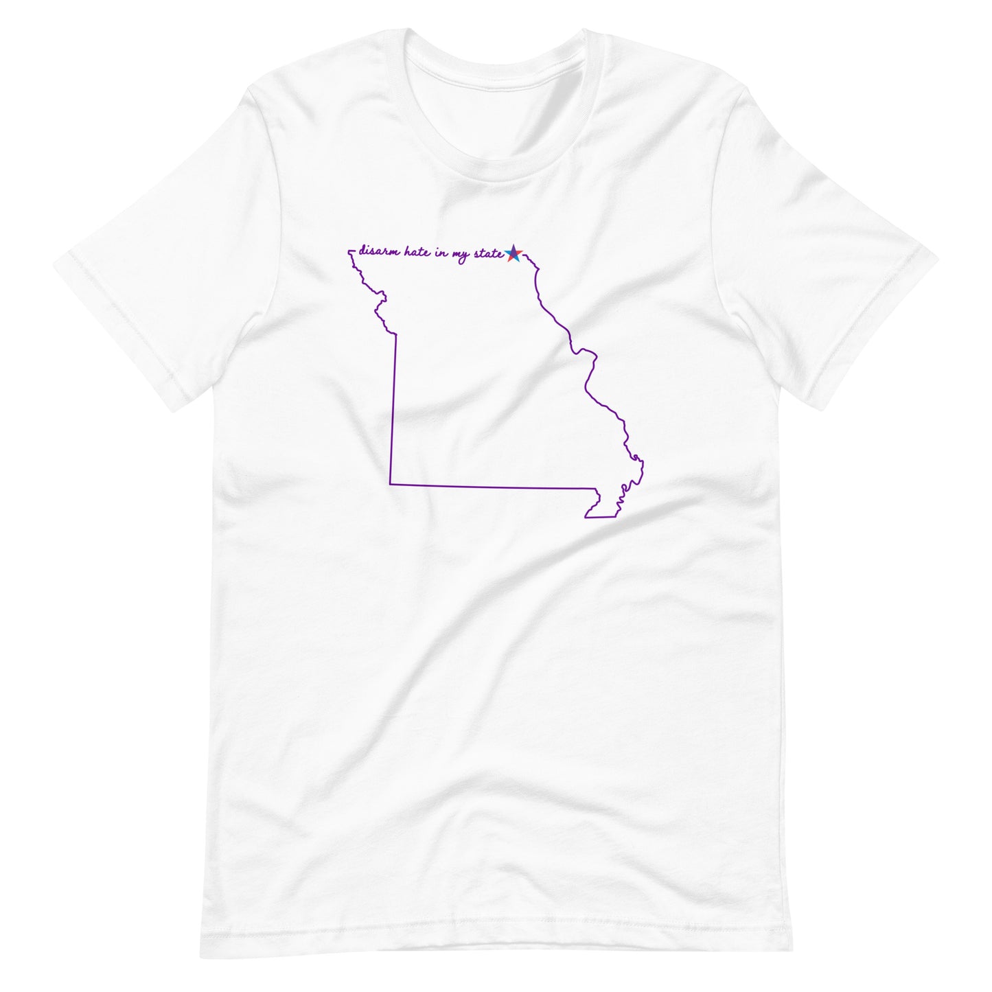 Disarm Hate in My State: Missouri Unisex Tee