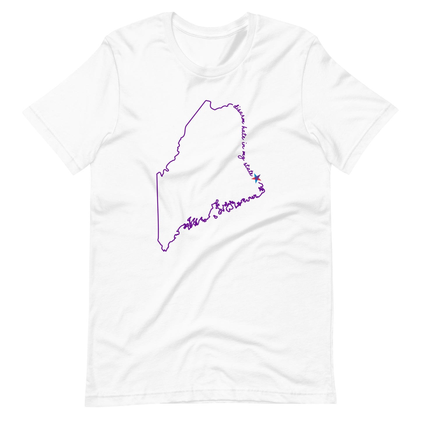 Disarm Hate in My State: Maine Unisex Tee