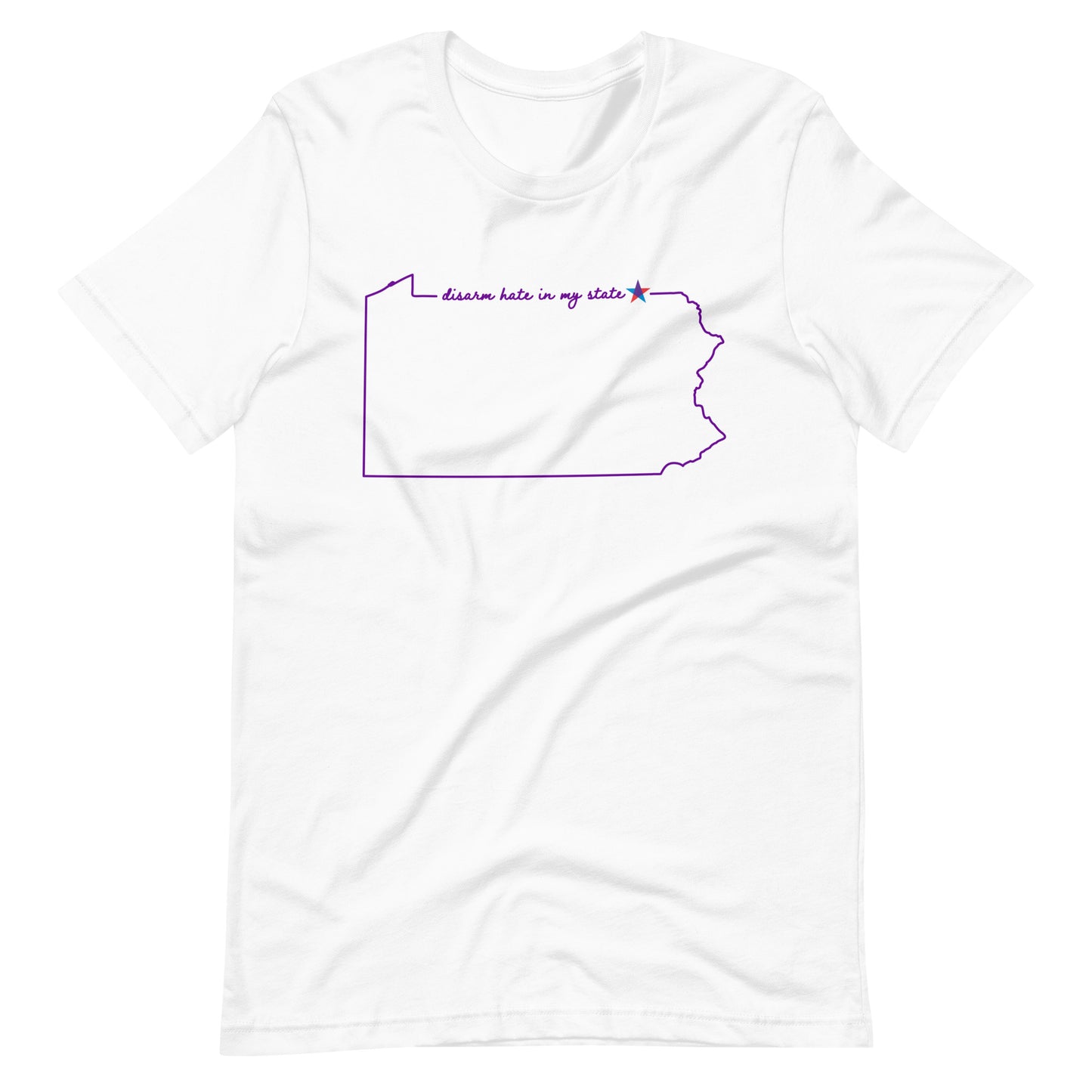 Disarm Hate in My State: Pennsylvania Unisex Tee