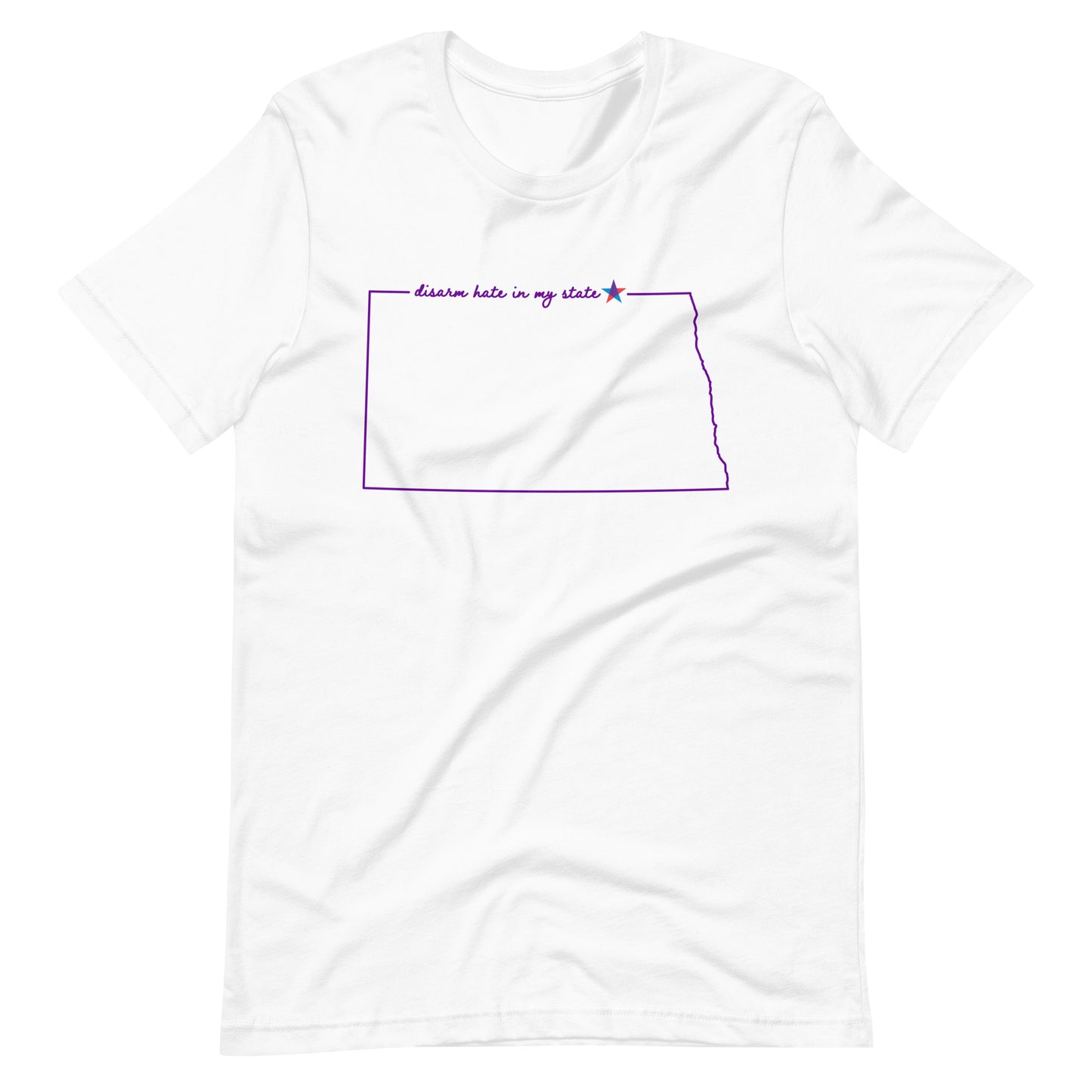 Disarm Hate in My State: North Dakota Unisex Tee