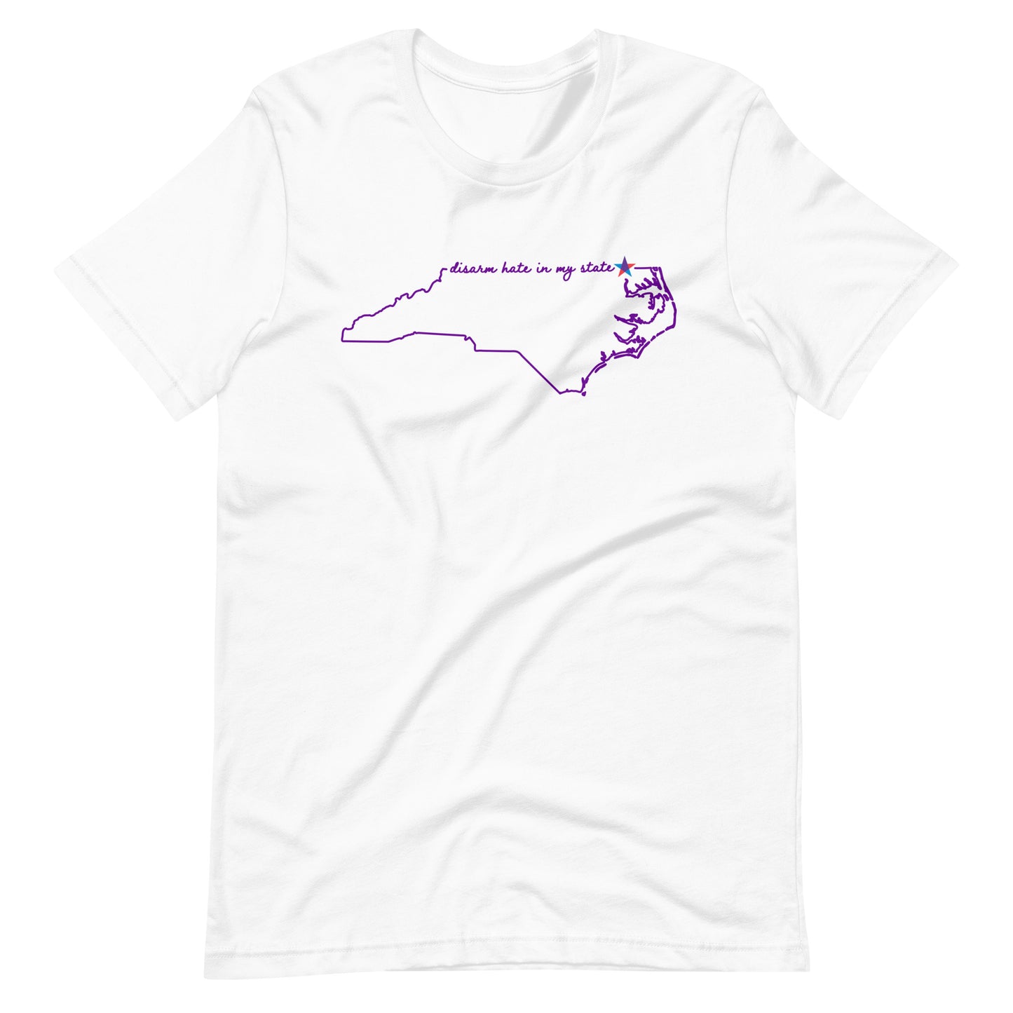 Disarm Hate in My State: North Carolina Unisex Tee