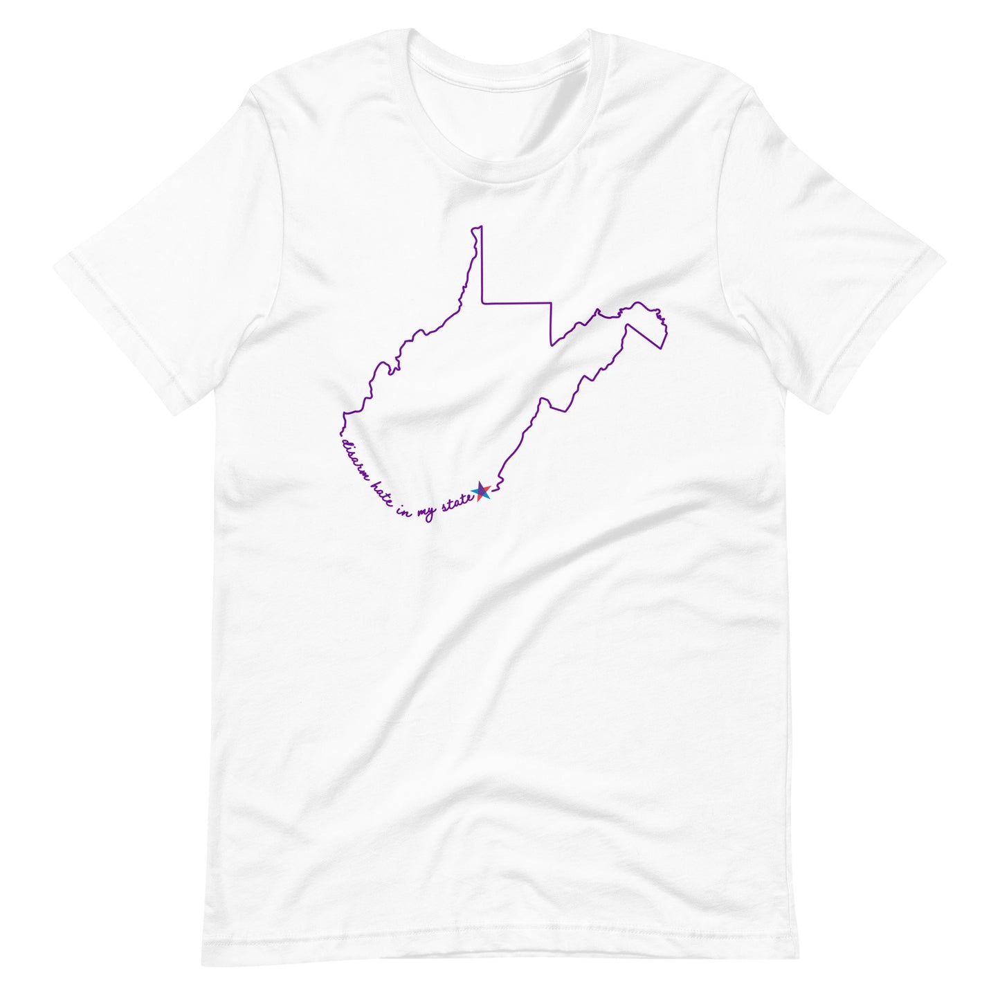 Disarm Hate in My State: West Virginia Unisex Tee