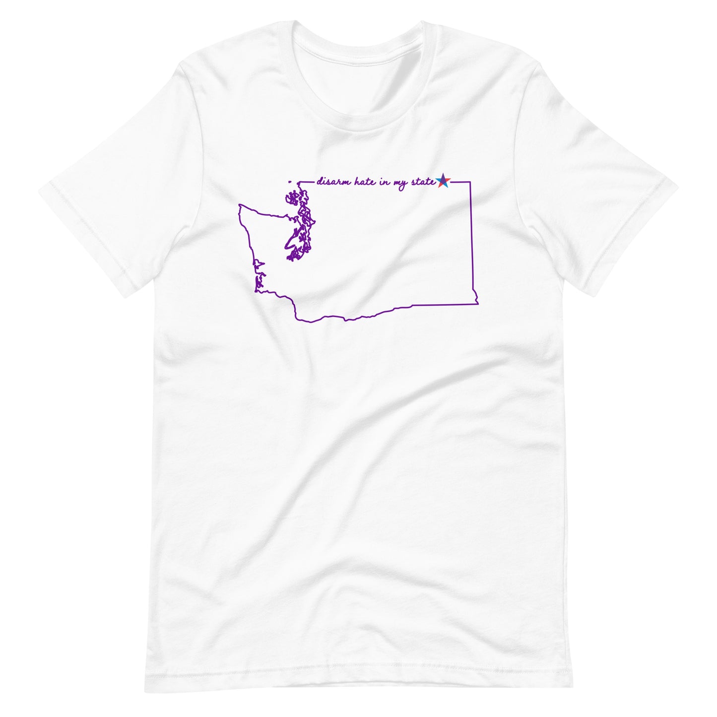 Disarm Hate in My State: Washington Unisex Tee