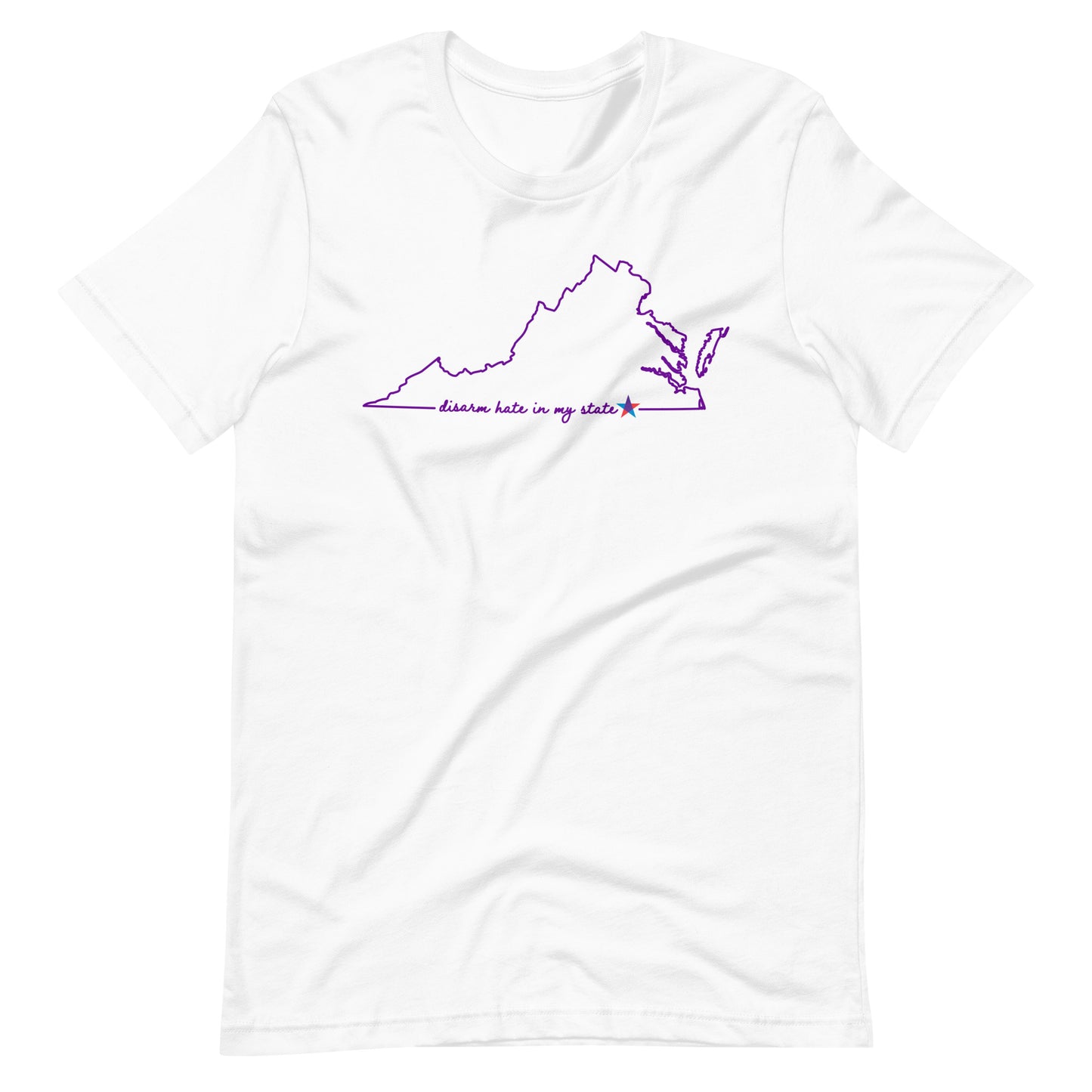 Disarm Hate in My State: Virginia Unisex Tee