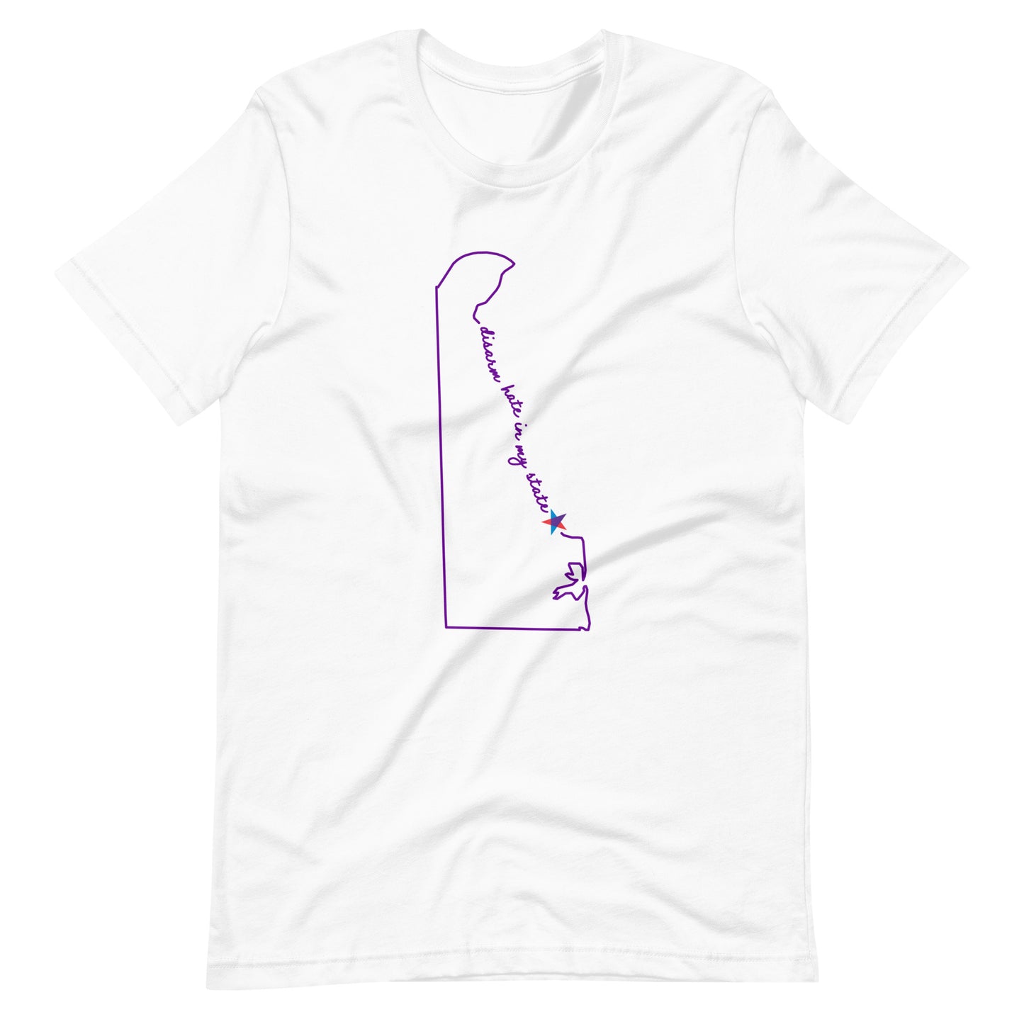 Disarm Hate in My State: Deleware Unisex Tee