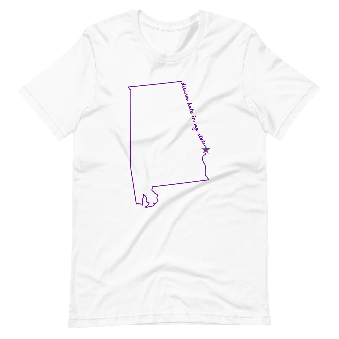 Disarm Hate in My State: Alabama Unisex Tee