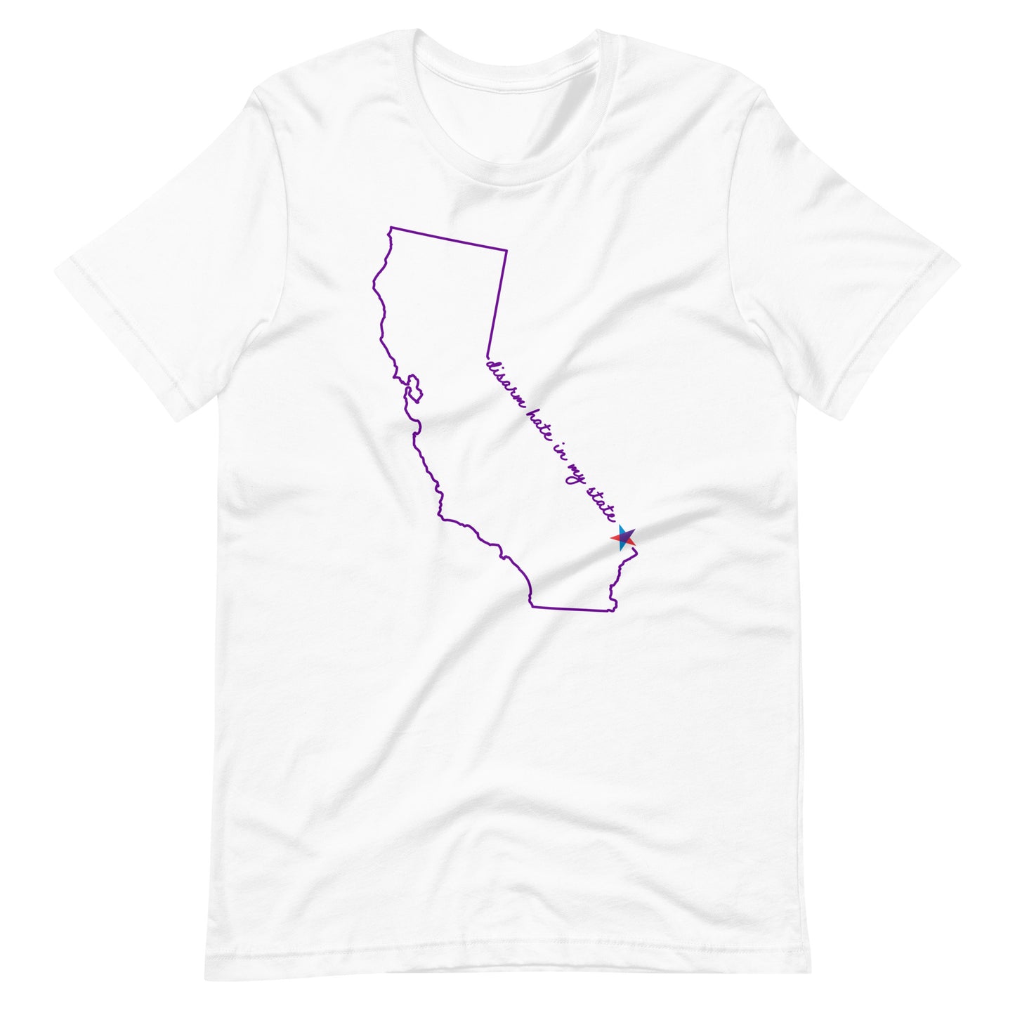 Disarm Hate in My State: California Unisex Tee