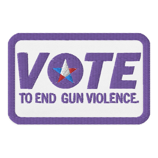 Vote to End Gun Violence Iron on Patch