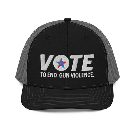 Vote to End Gun Violence Embroidered Trucker Cap
