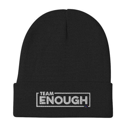Team Enough Embroidered Beanie
