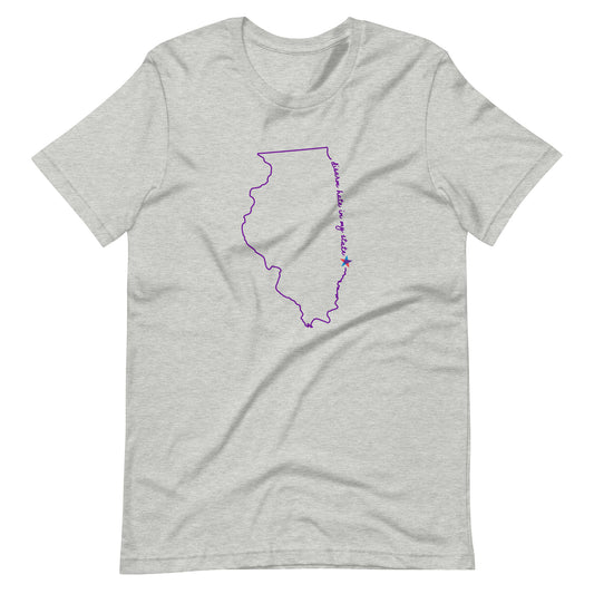 Disarm Hate in My State: Illinois Unisex Tee