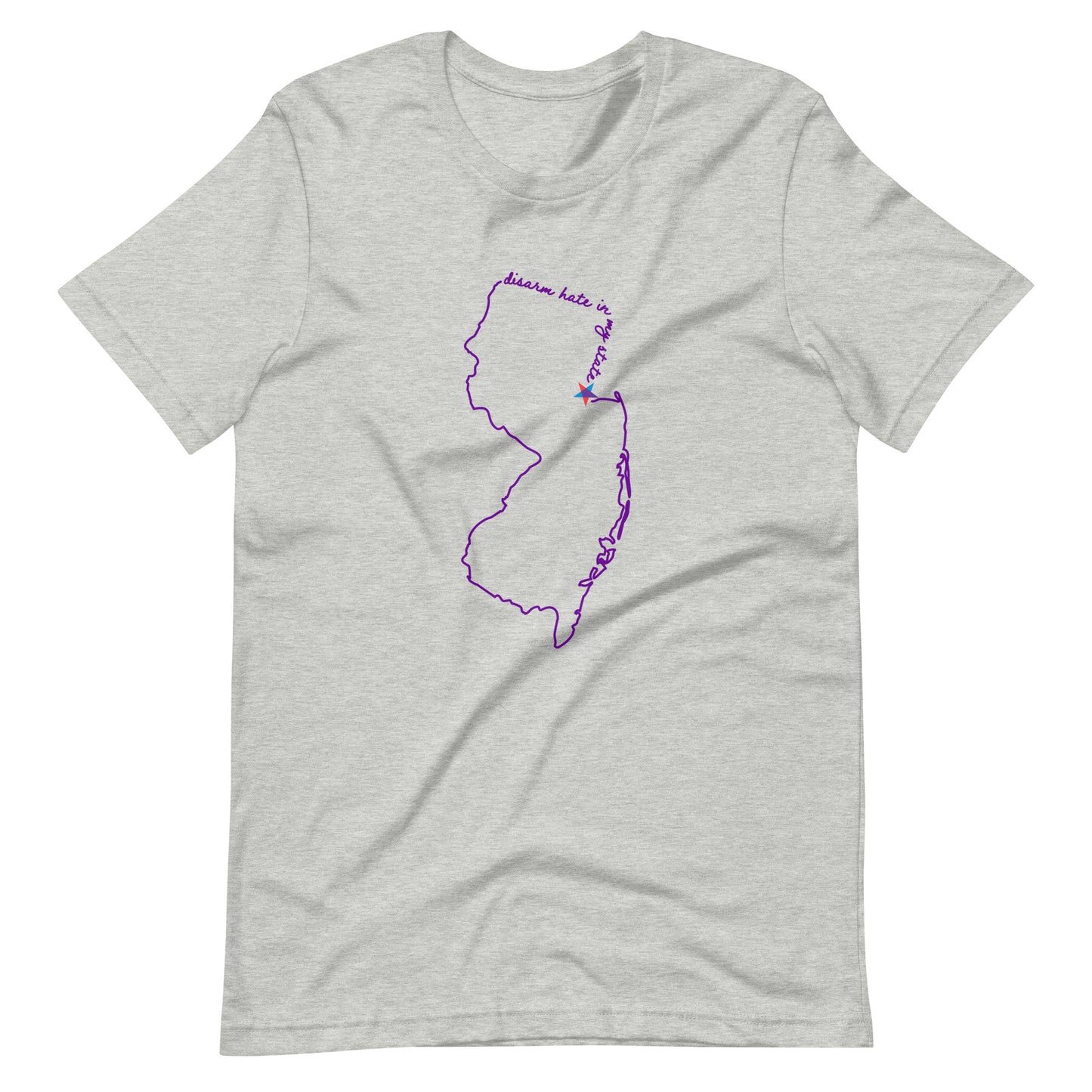 Disarm Hate in My State: New Jersey Unisex Tee