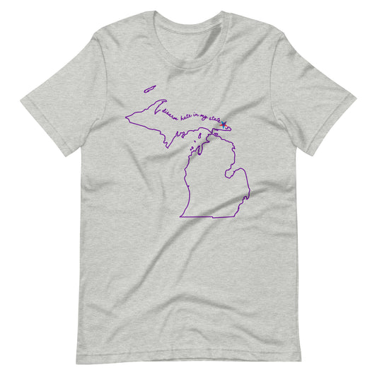 Disarm Hate in My State: Michigan Unisex Tee