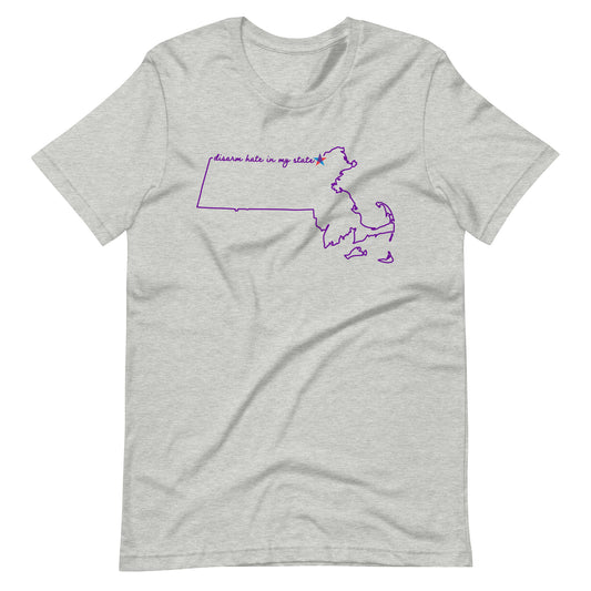 Disarm Hate in My State: Massachusetts Unisex Tee