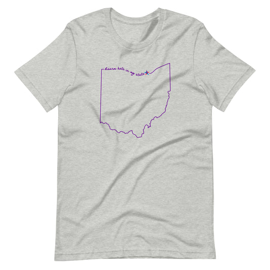 Disarm Hate in My State: Ohio Unisex Tee