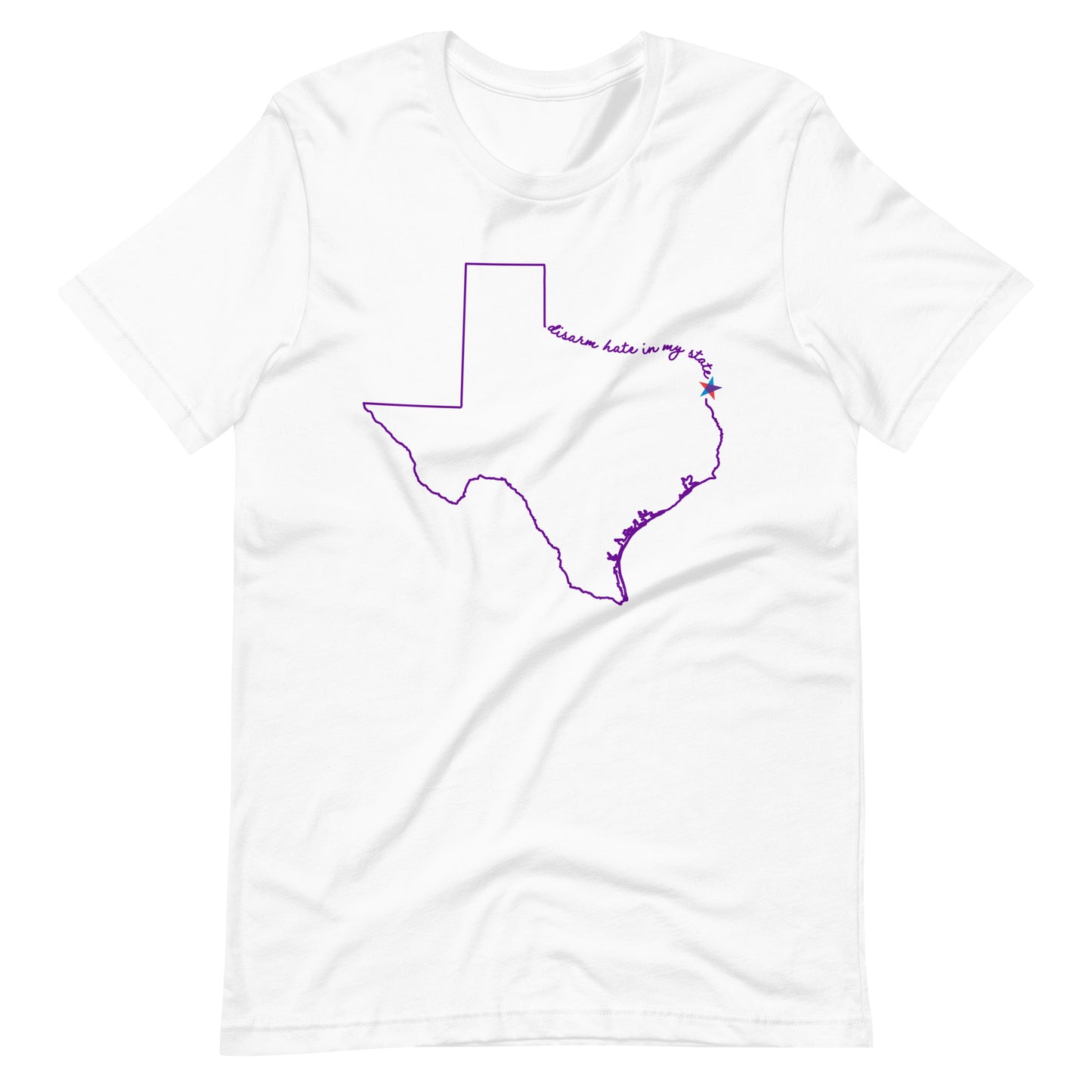 Disarm Hate in My State: Texas Unisex Tee