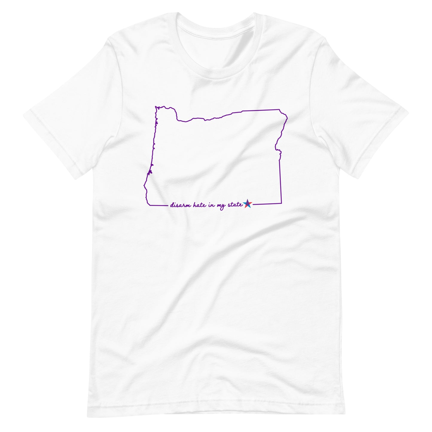 Disarm Hate in My State: Oregon Unisex Tee