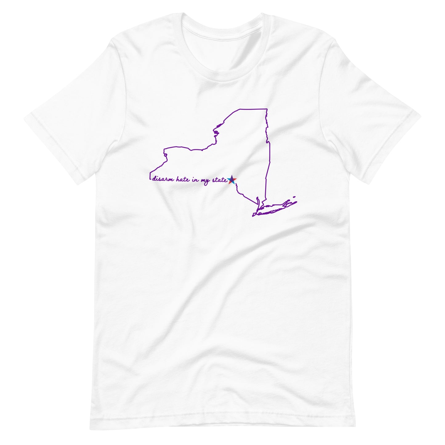 Disarm Hate in My State: New York Unisex Tee
