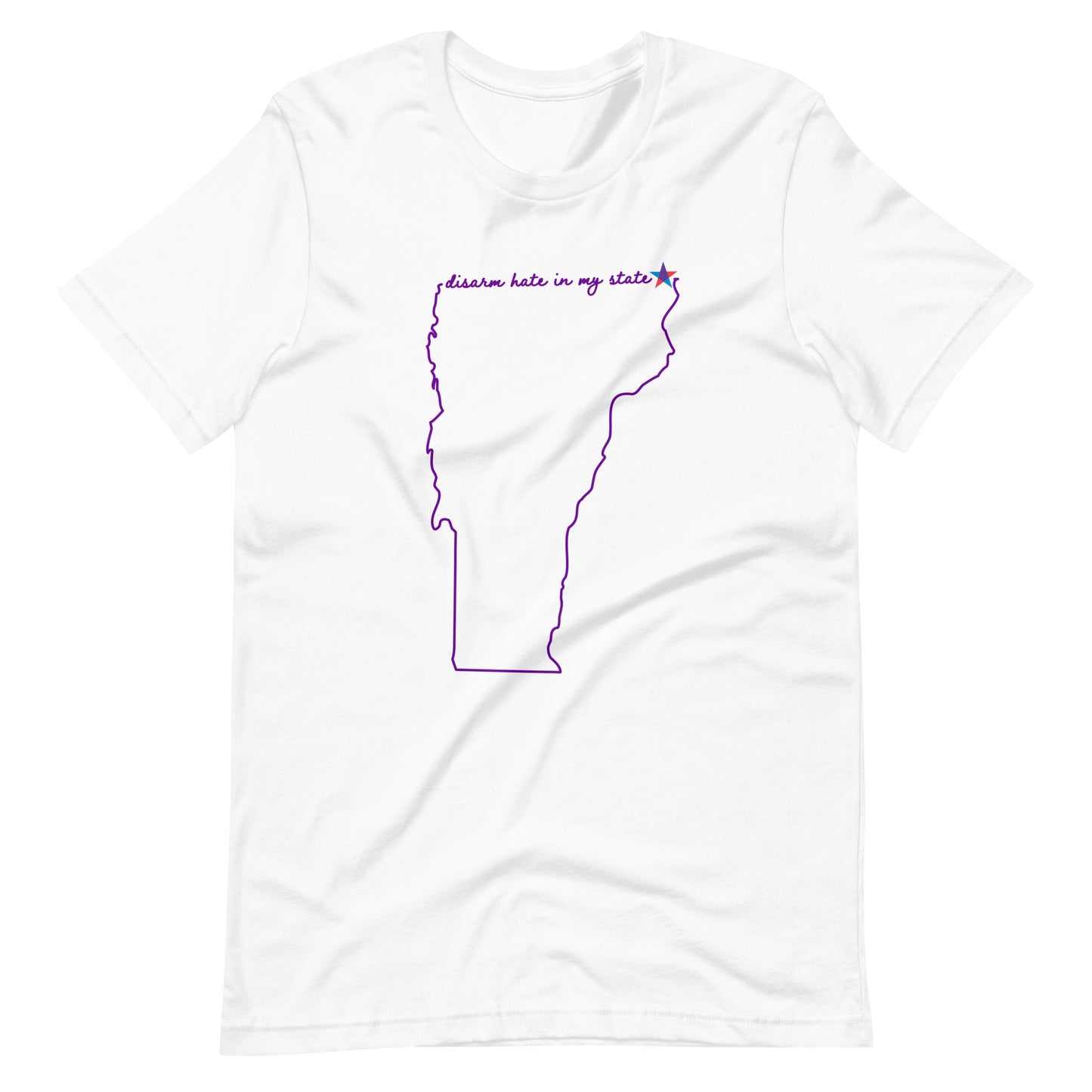 Disarm Hate in My State: Vermont Unisex Tee